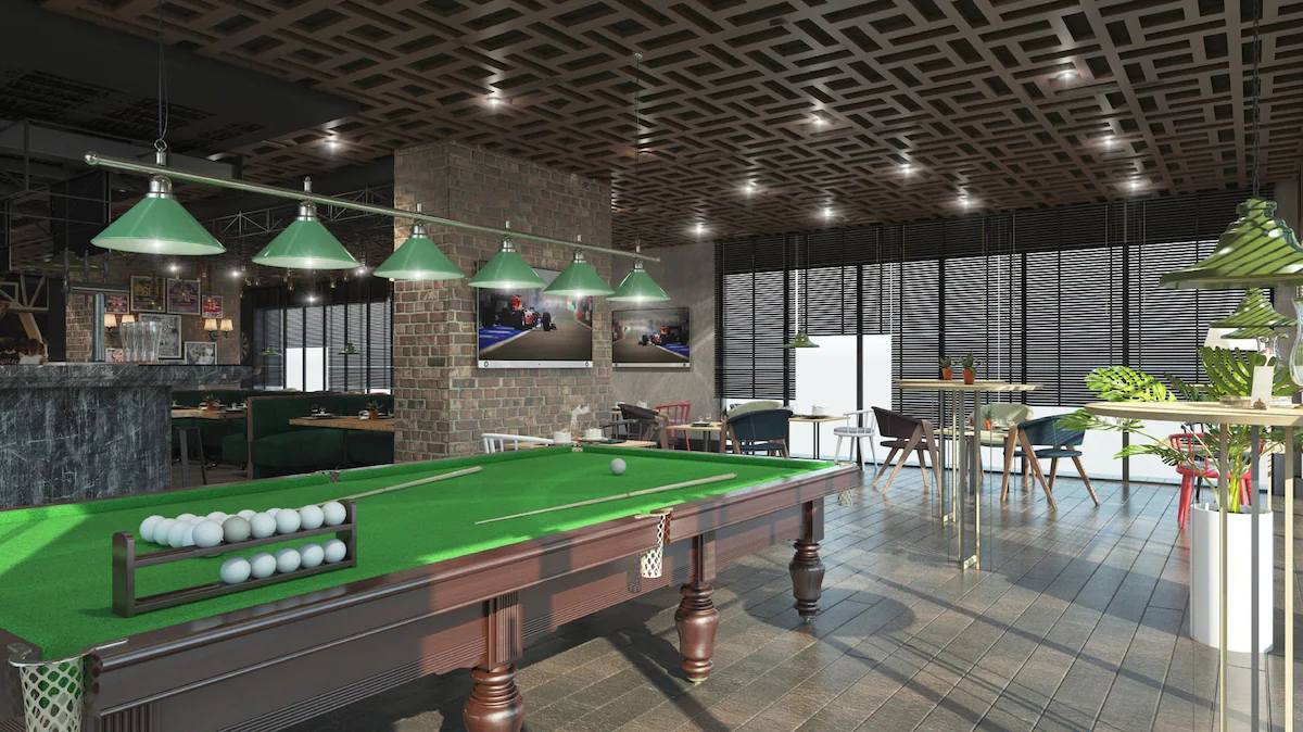 باشگاه بیلیارد در هتل سوییت مرکیور دبی برشا هایتس